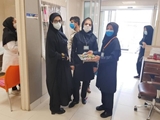 پذیرایی بمناسبت نیمه شعبان در مرکز اموزشی درمانی حافظ